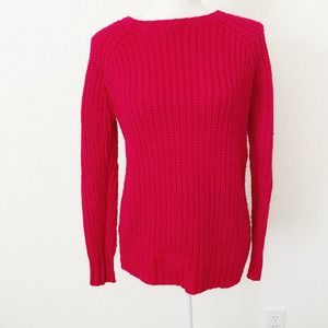 American Eagle Red Jegging Sweater Size S